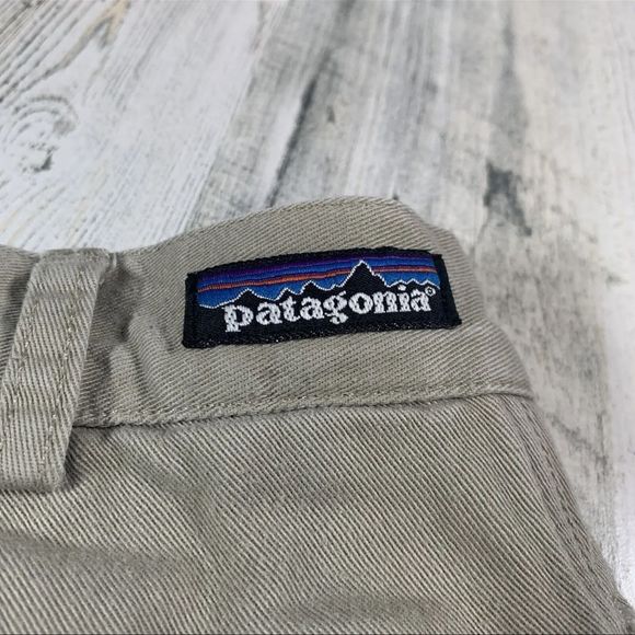 Patagonia Men’s Stand Up Flat Front Beige Hiking Shorts Size 32 Organic Cotton - Picture 4 of 6